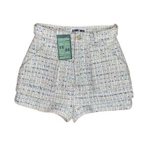 Tweed Skort in Blue Fully Lined